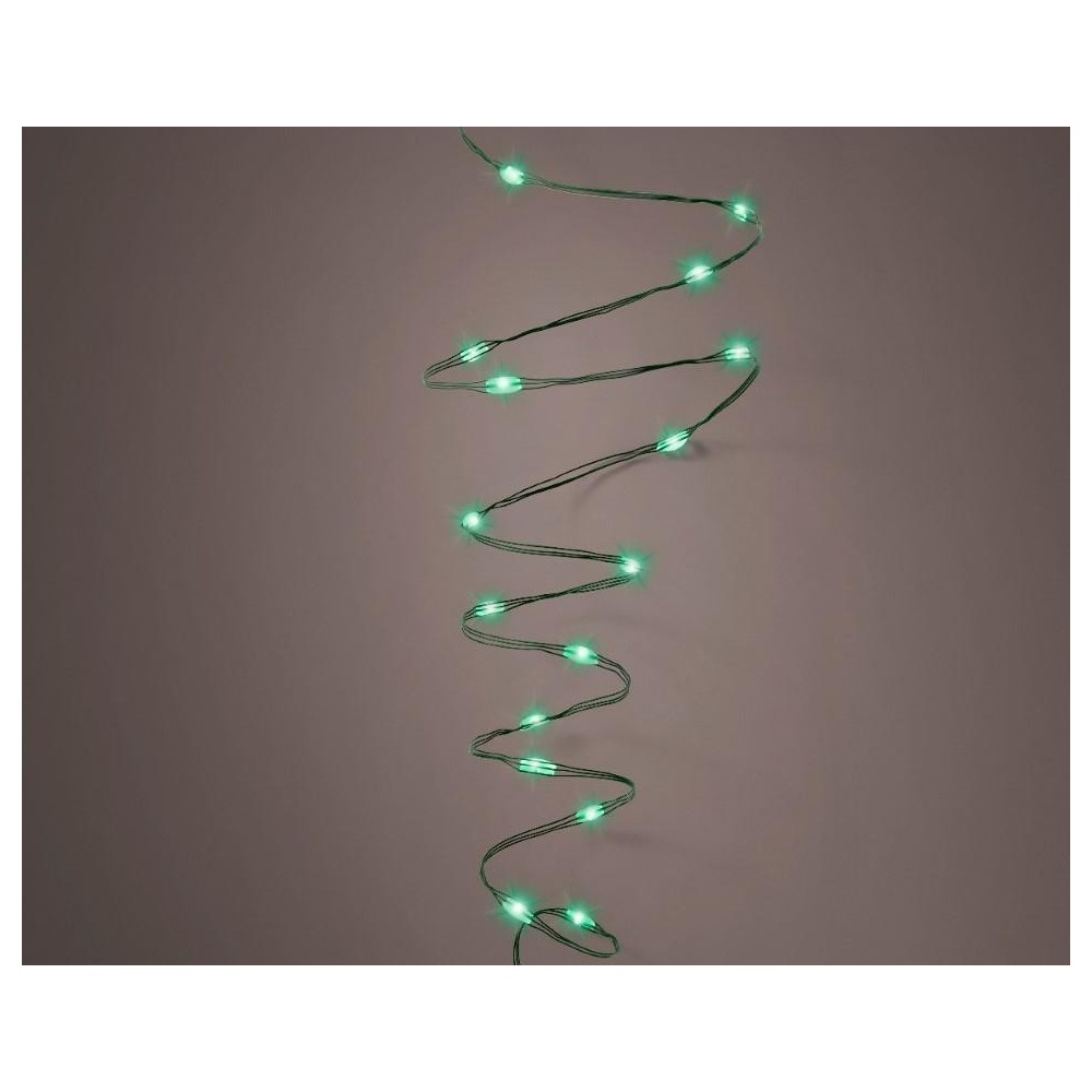 LUCI ATTORCIGLIATE 240 LED FILO VERDE L.1195